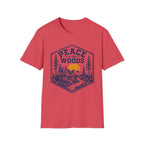 Peace in the Woods Washed Design T-Shirt