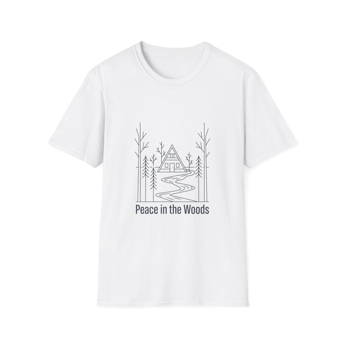 Peace In The Woods A Frame Line Art T-Shirt