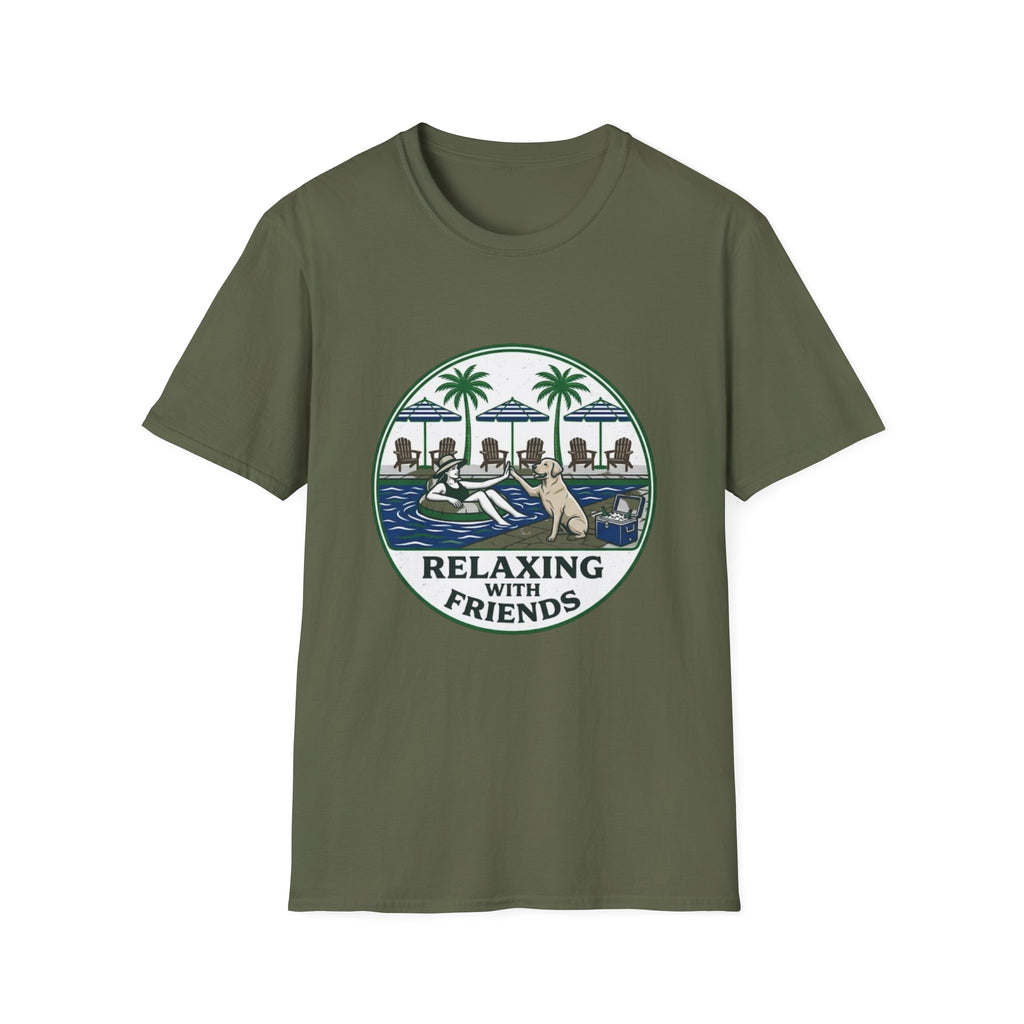 Relaxing With Friends Feminine T-Shirt