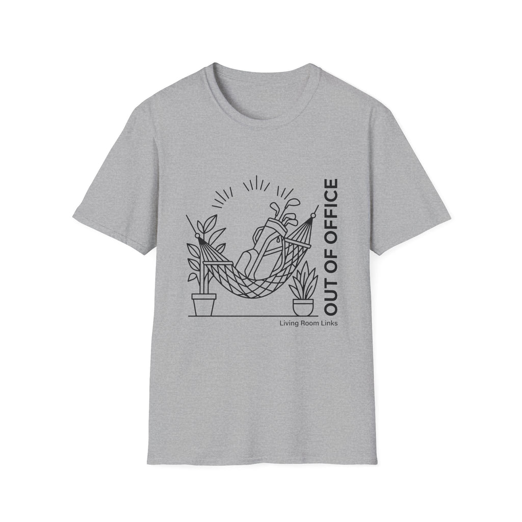 Out of Office Golf Line Art T-Shirt
