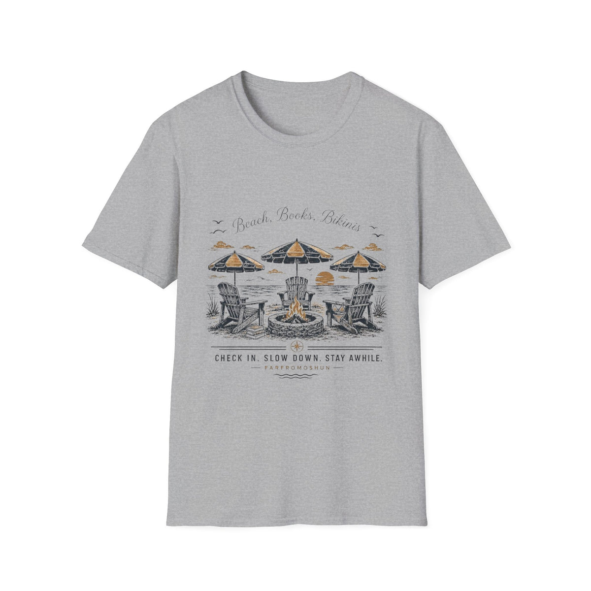 Beaches Books Bikinis T-Shirt