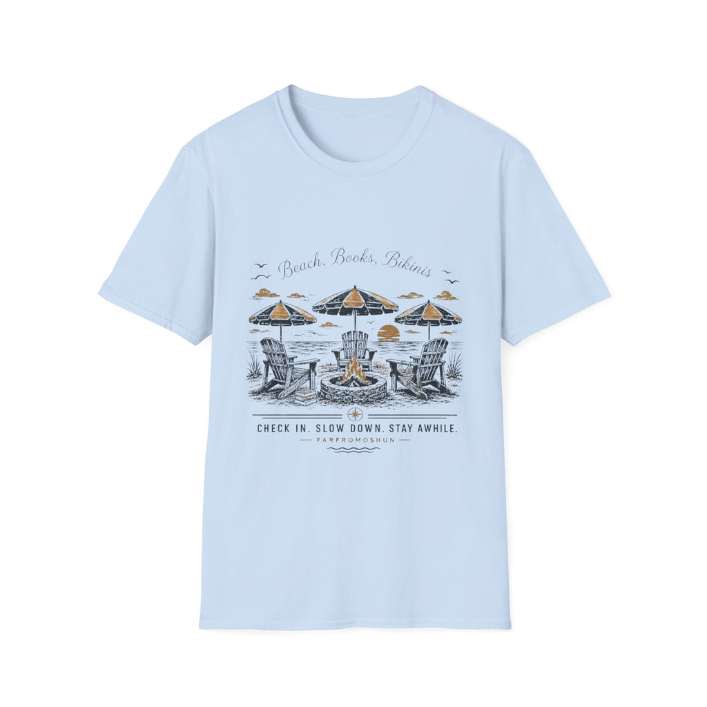 Beaches Books Bikinis T-Shirt
