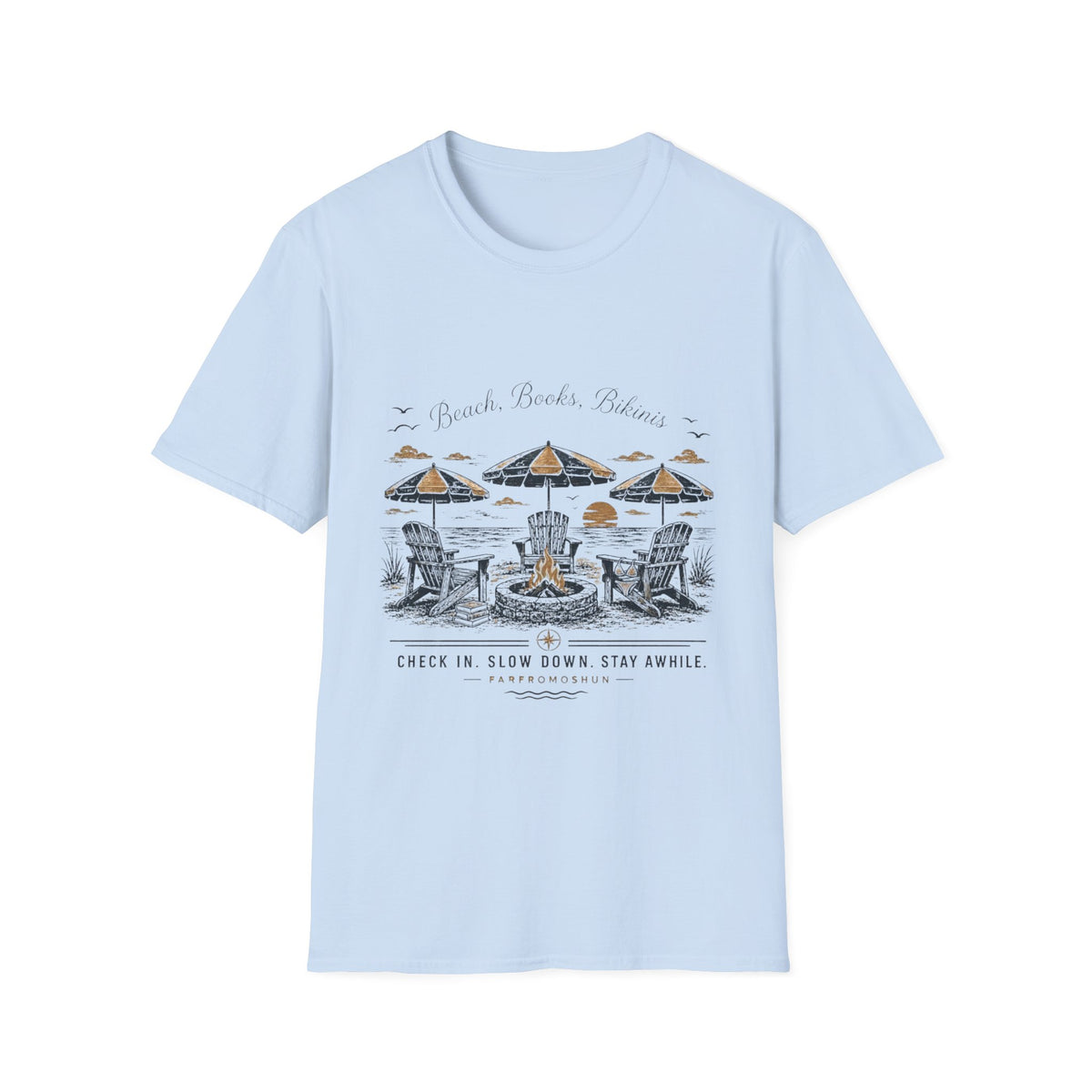 Beaches Books Bikinis T-Shirt