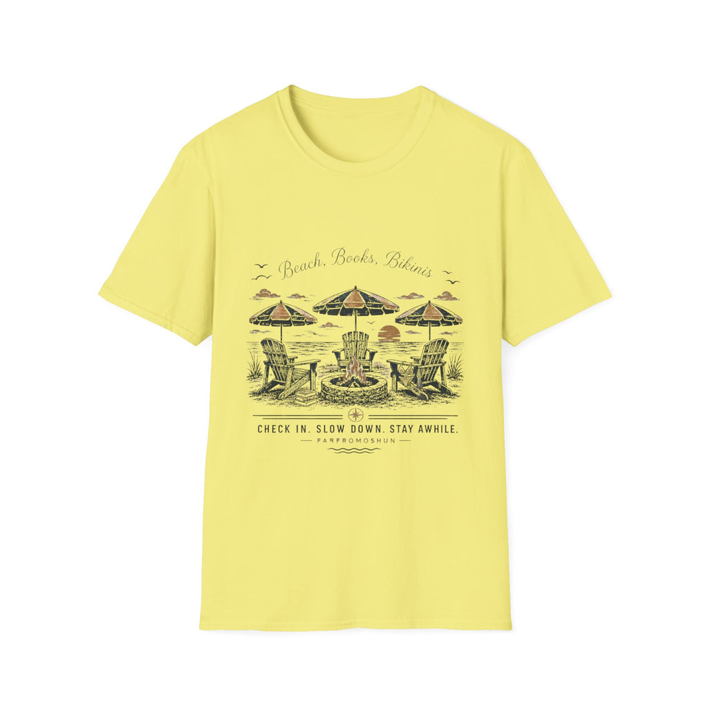 Beaches Books Bikinis T-Shirt
