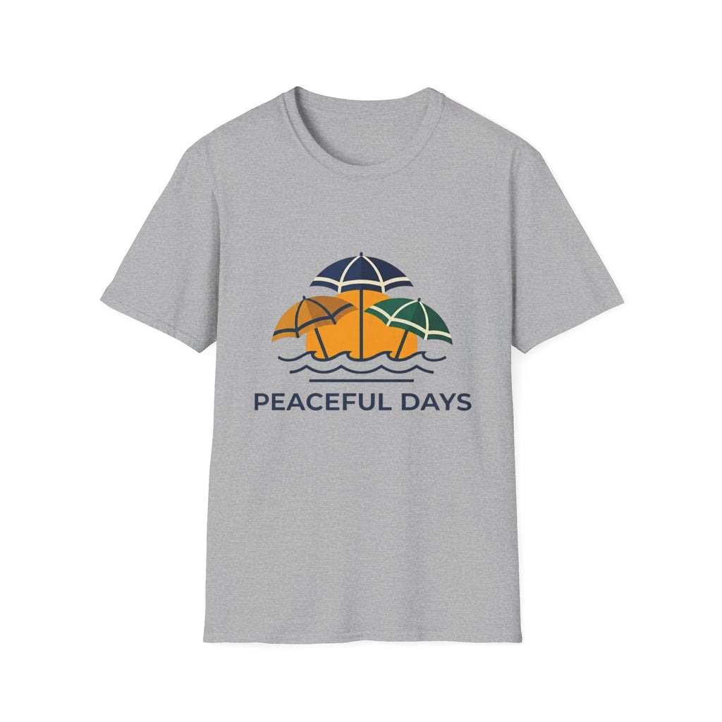 Peaceful Days 3 Umbrellas T-Shirt