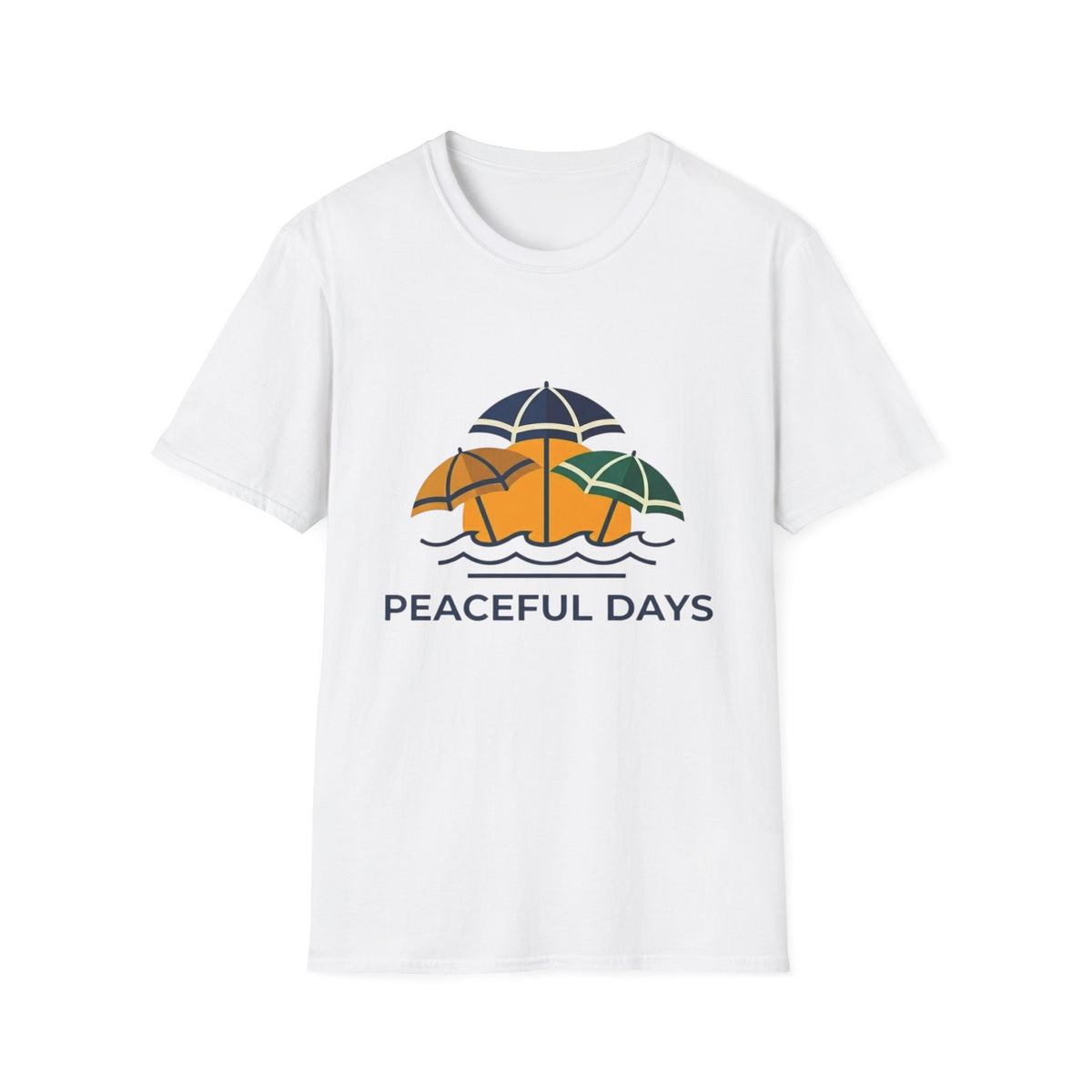 Peaceful Days 3 Umbrellas T-Shirt