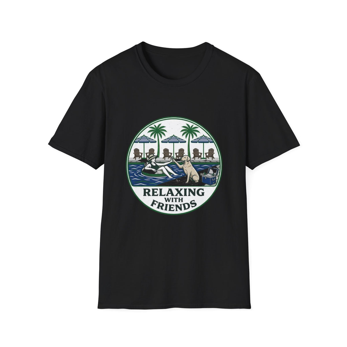 Relaxing With Friends Feminine T-Shirt