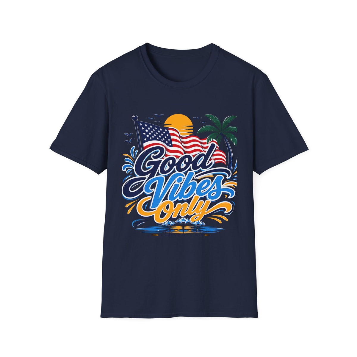 Good Vibes Only Flag T-Shirt