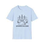 Anywhere Feels Good Line Art T-Shirt