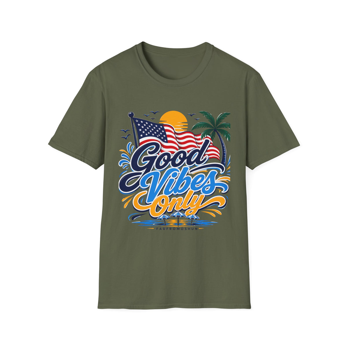 Good Vibes Only Flag T-Shirt