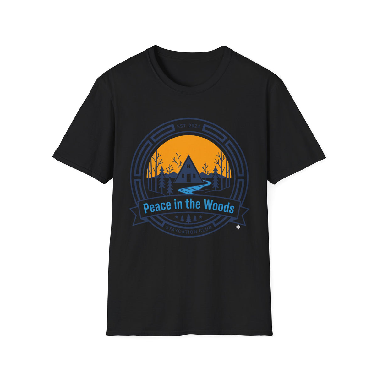Peace in the Woods A Frame T-Shirt