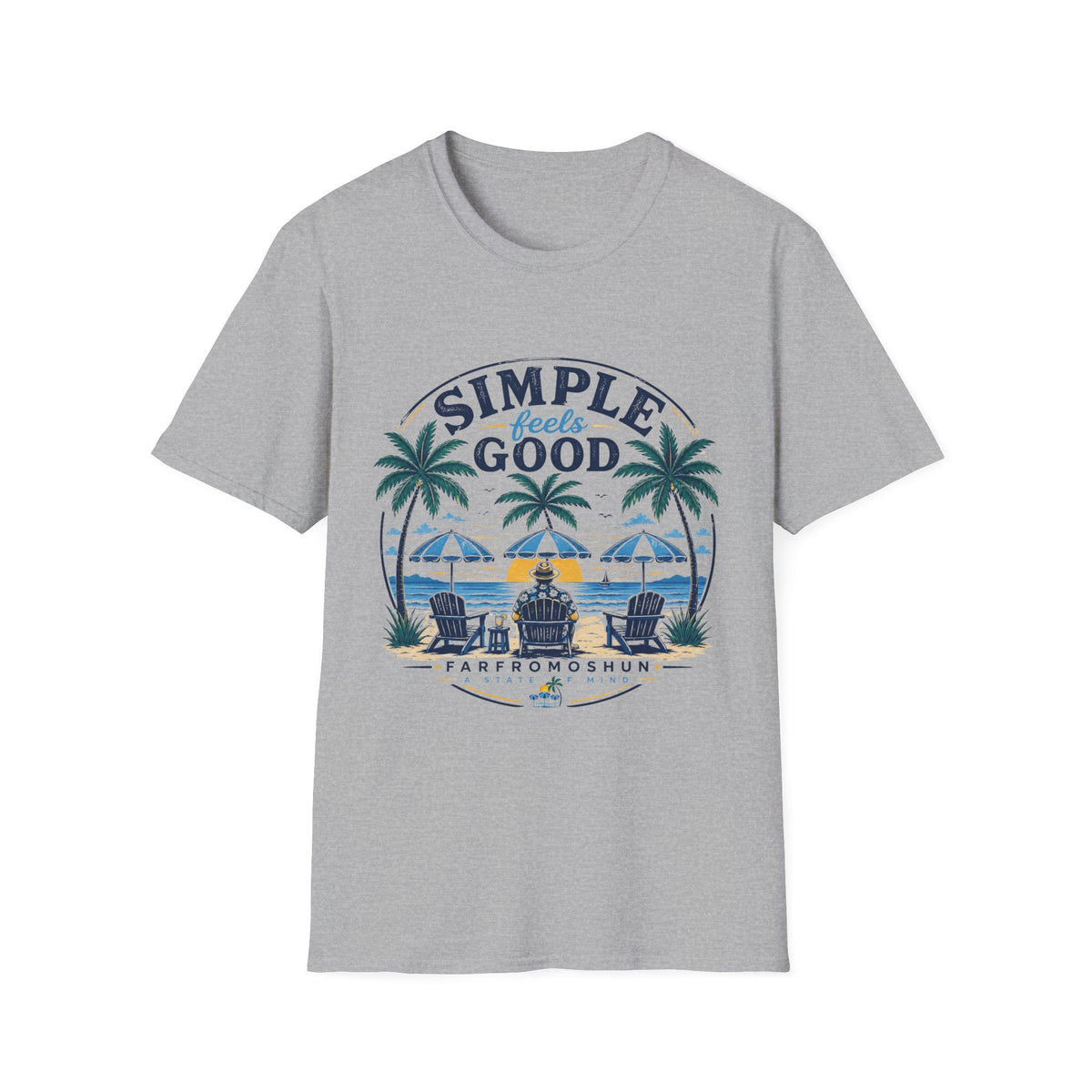 Simple Feels Good Distressed T-Shirt