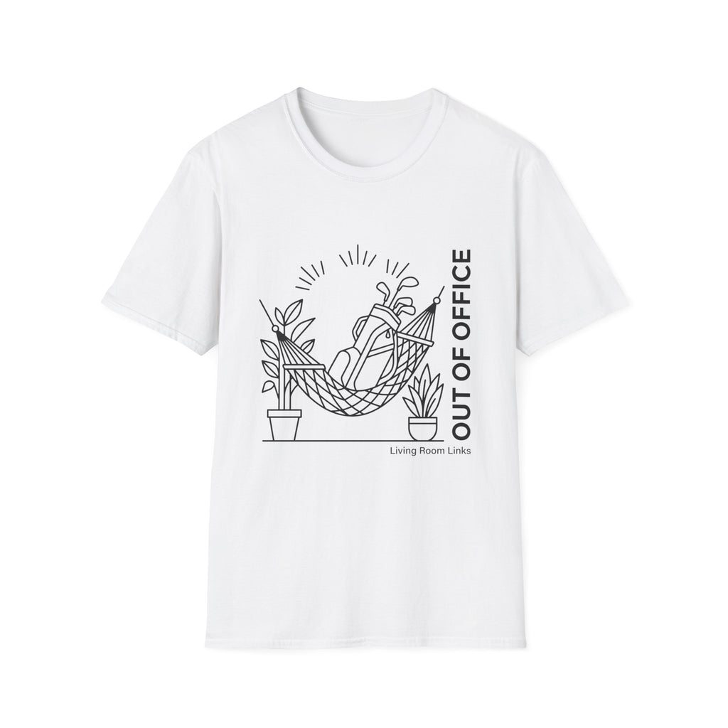 Out of Office Golf Line Art T-Shirt