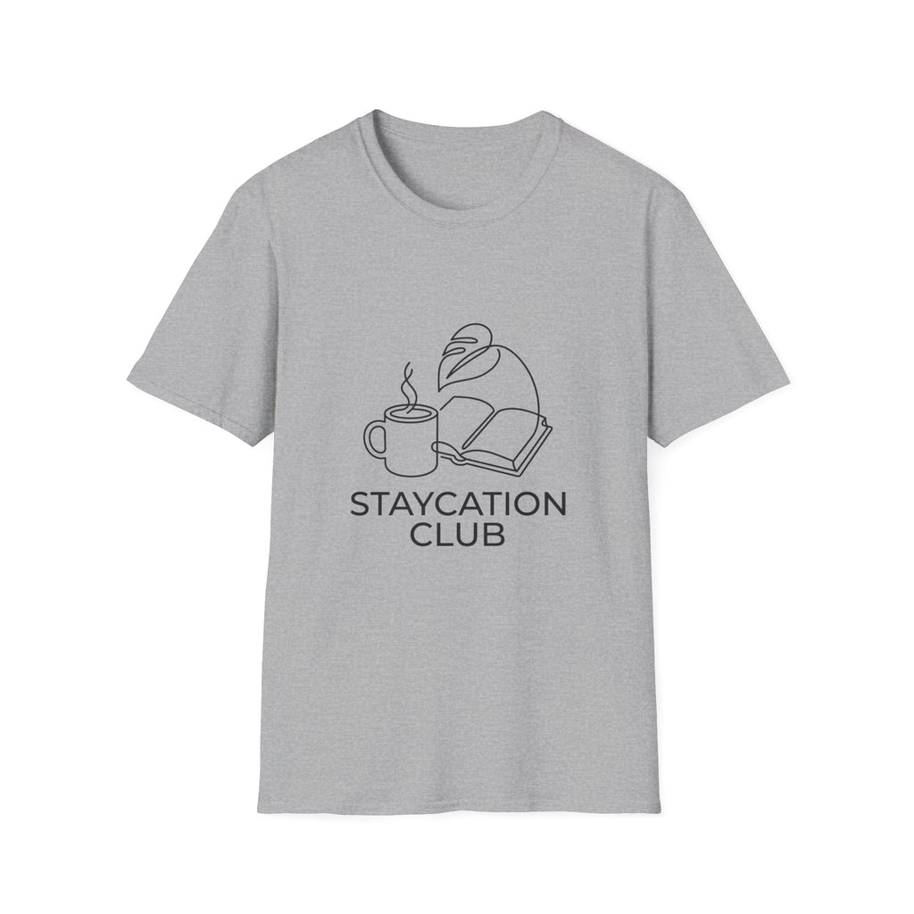 Staycation Club Coffee Book T-Shirt