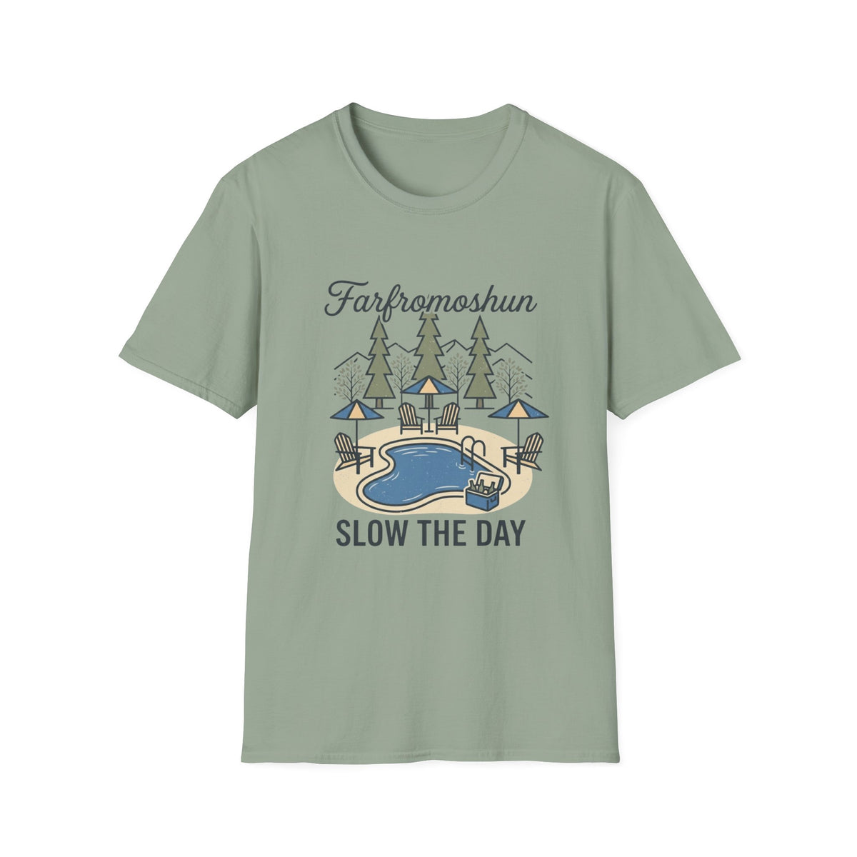 Slow The Day Pool T-Shirt