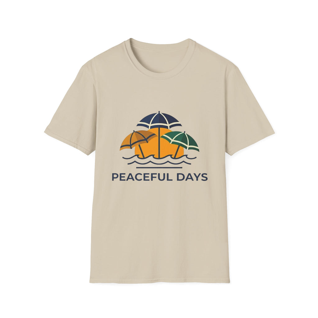 Peaceful Days 3 Umbrellas T-Shirt
