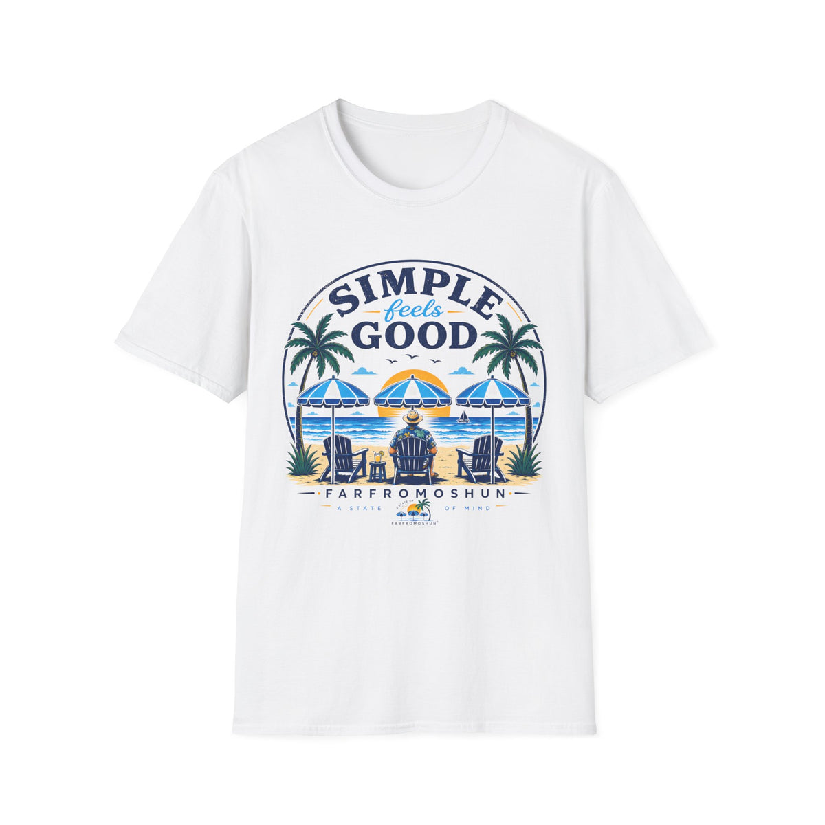 Simple Feels Good Male T-Shirt