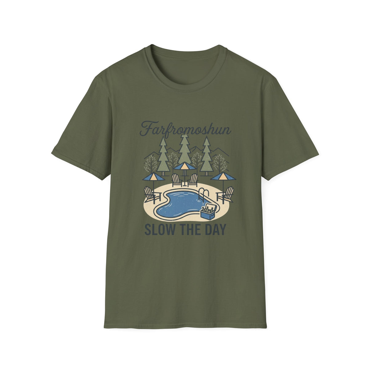 Slow The Day Pool T-Shirt