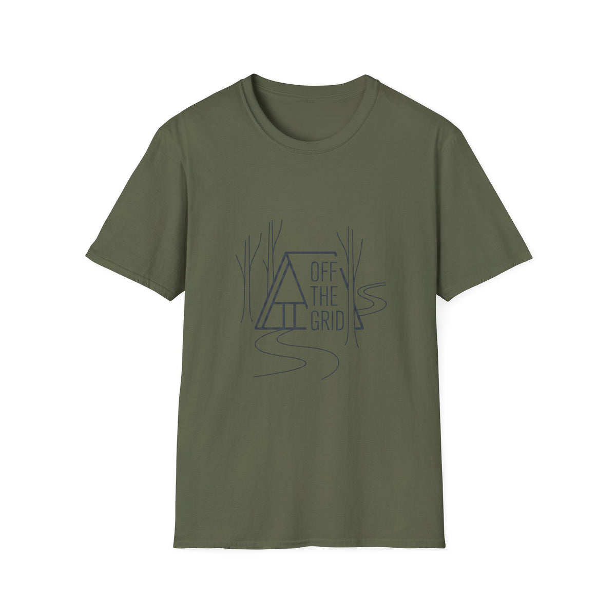 Off the Grid Line Art T-Shirt