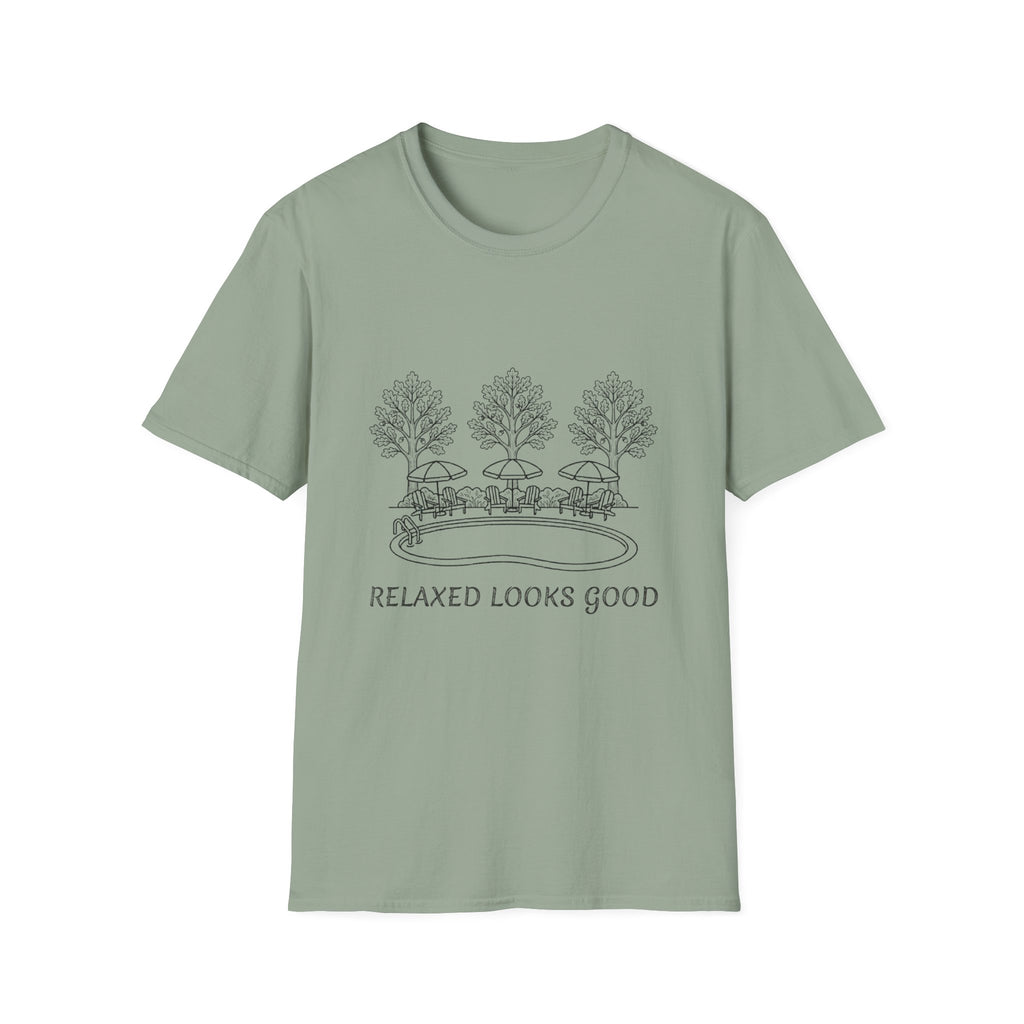Relaxed Looks Good Line Art T-Shirt
