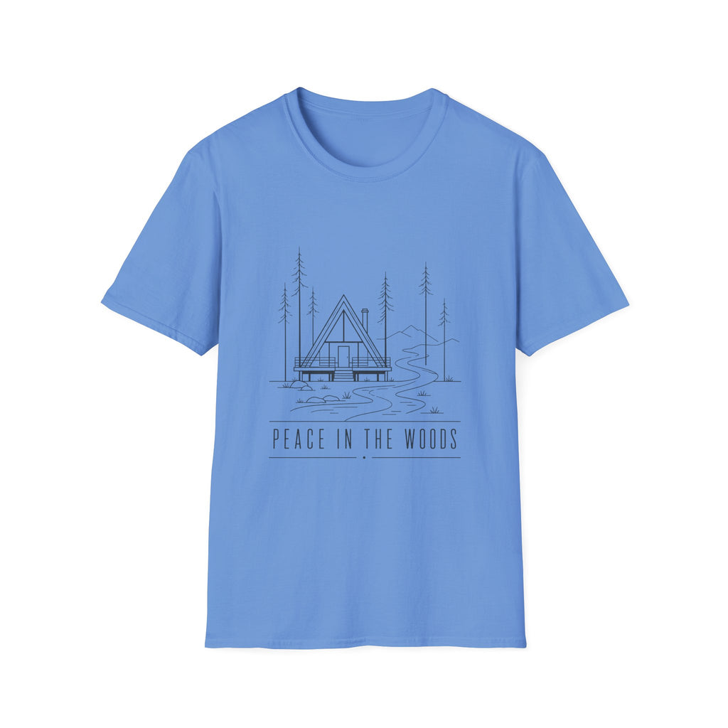 Peace in the Woods Line Art T-Shirt