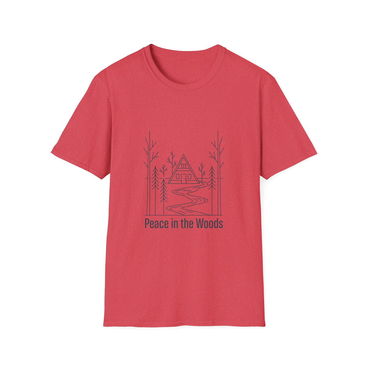 Peace In The Woods A Frame Line Art T-Shirt