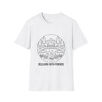 Relax With Friends Line Art T-Shirt