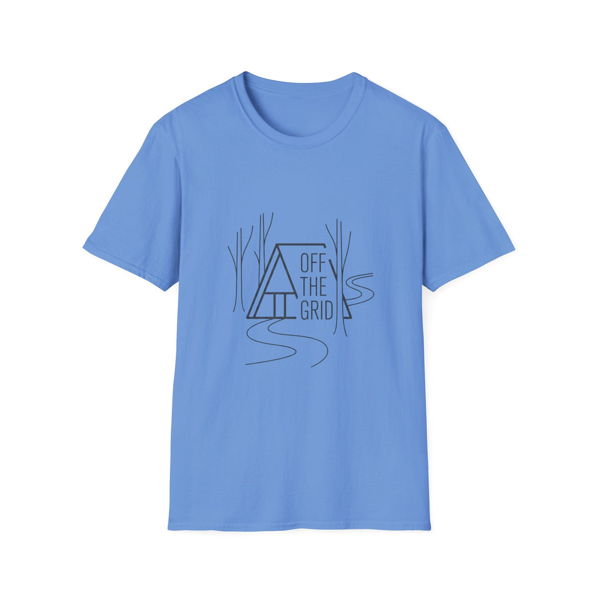 Off the Grid Line Art T-Shirt