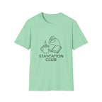Staycation Club Coffee Book T-Shirt