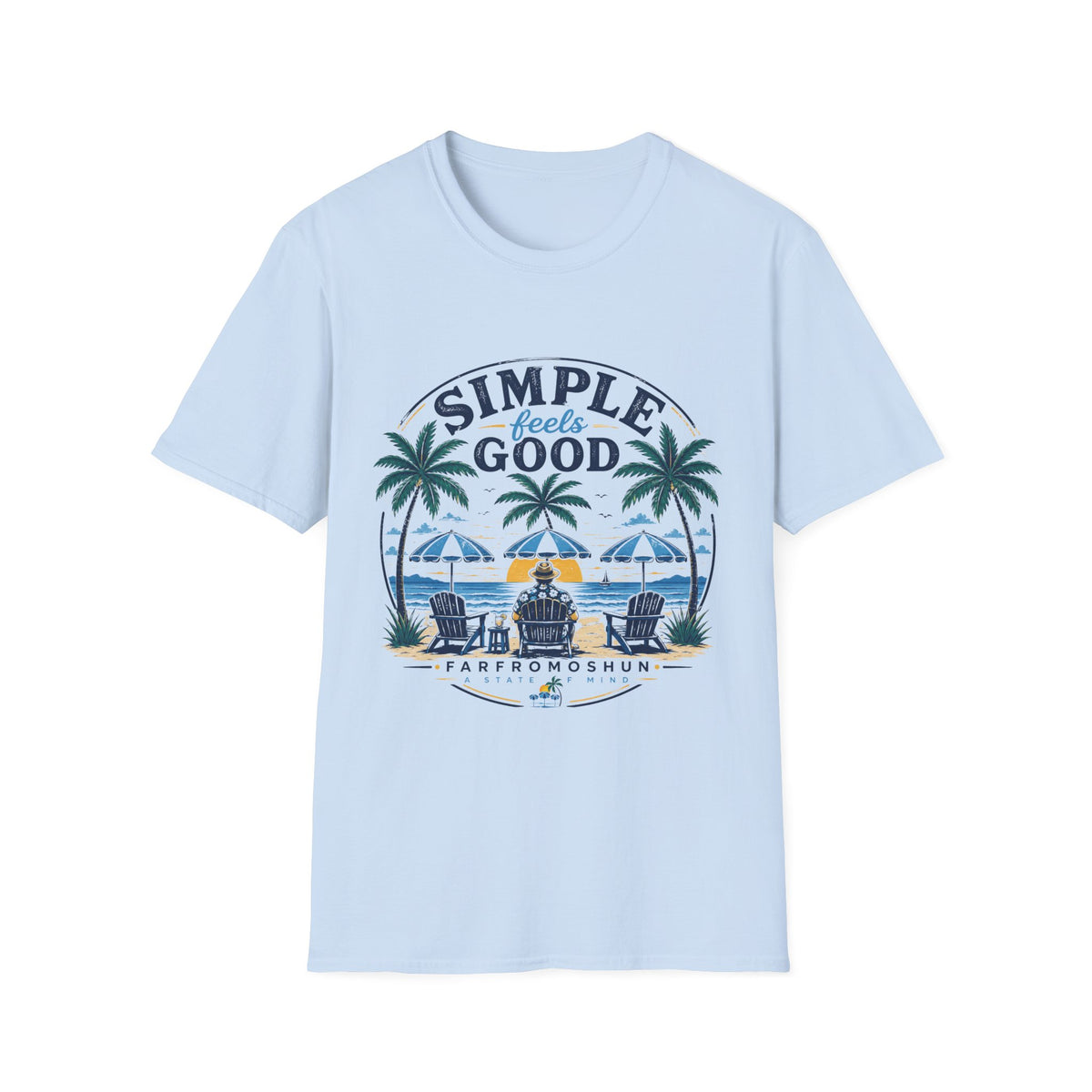 Simple Feels Good Distressed T-Shirt