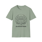 Relax With Friends Line Art T-Shirt