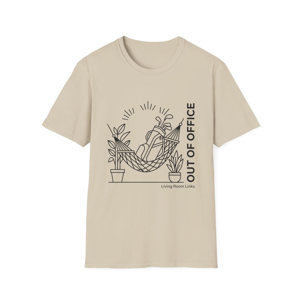 Out of Office Golf Line Art T-Shirt