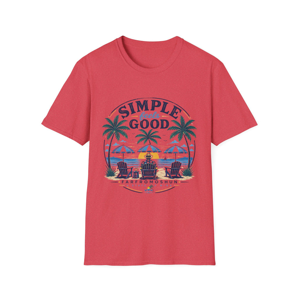 Simple Feels Good Distressed T-Shirt