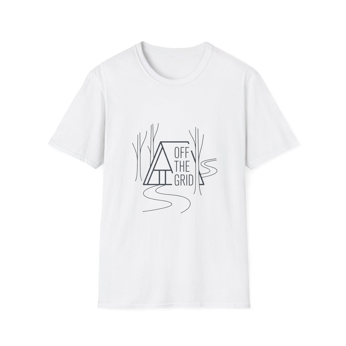 Off the Grid Line Art T-Shirt