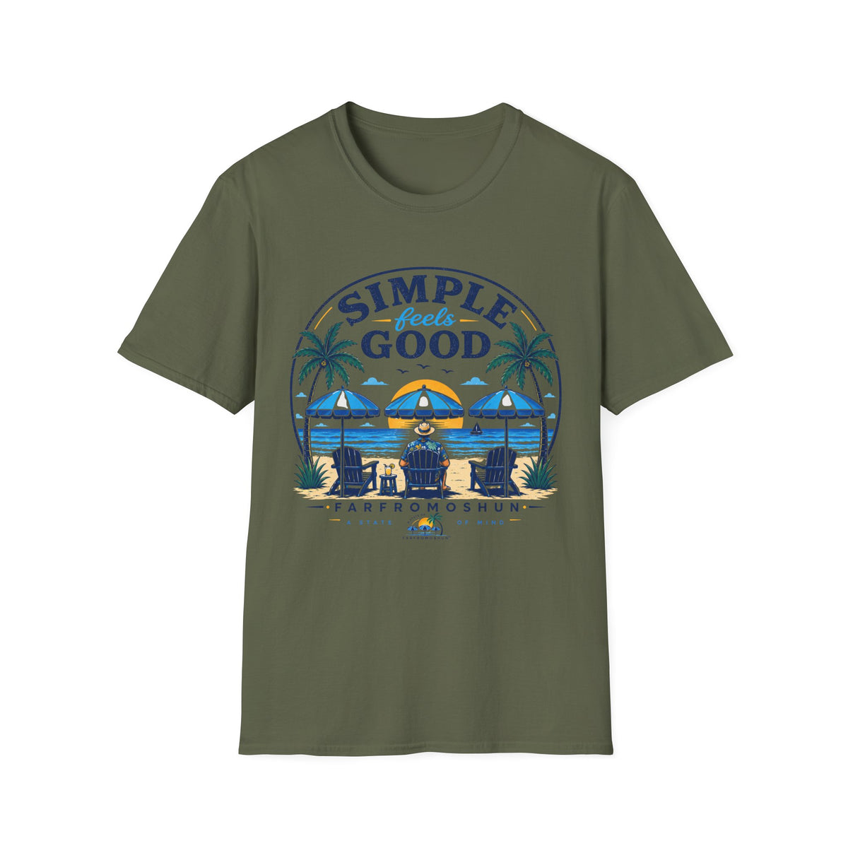 Simple Feels Good Male T-Shirt