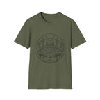 Backyard Conversation Line Art T-Shirt