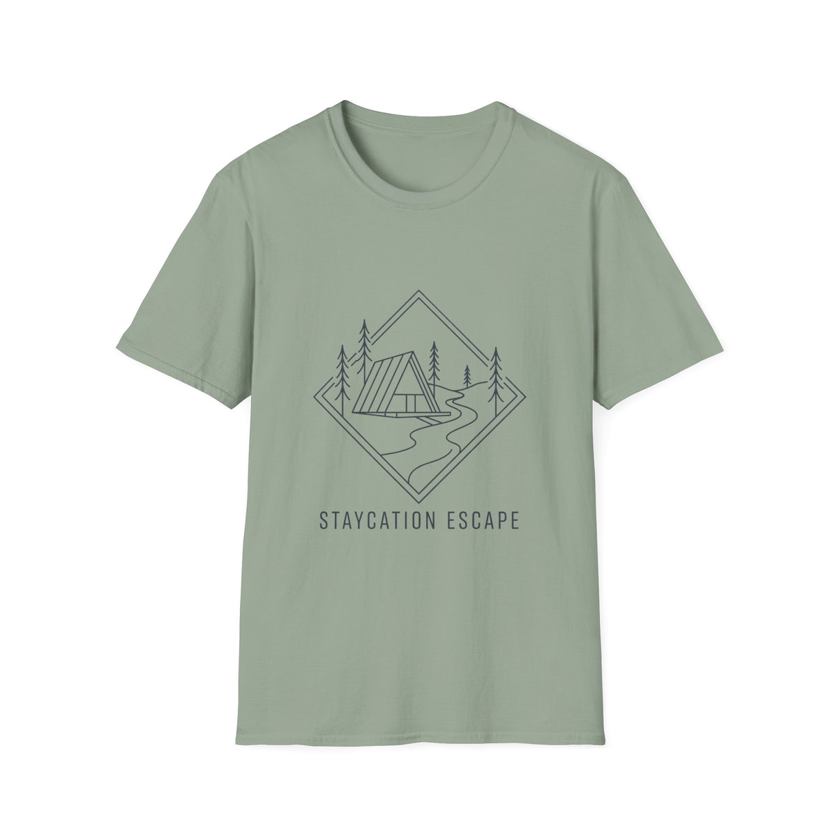 Staycation Escape Line Art T-Shirt