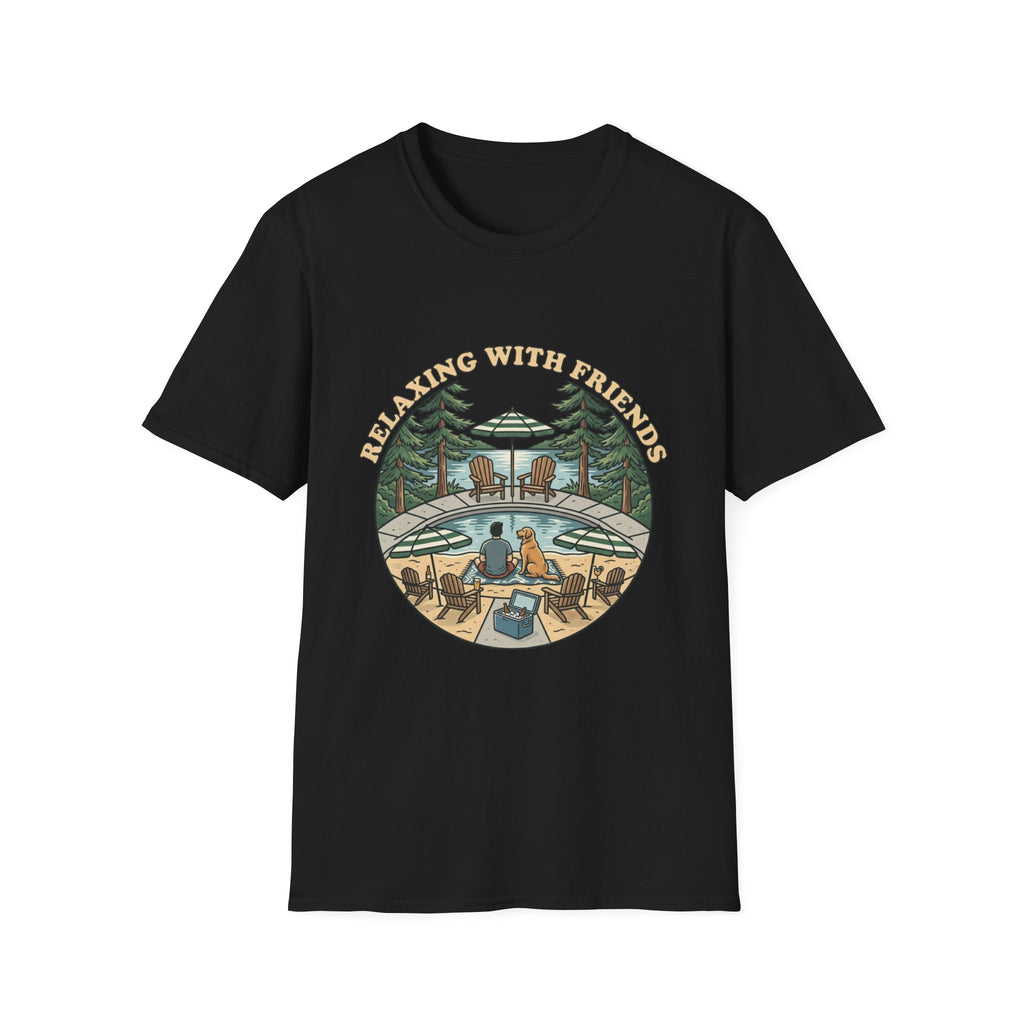Relax With Friends Pool T-Shirt