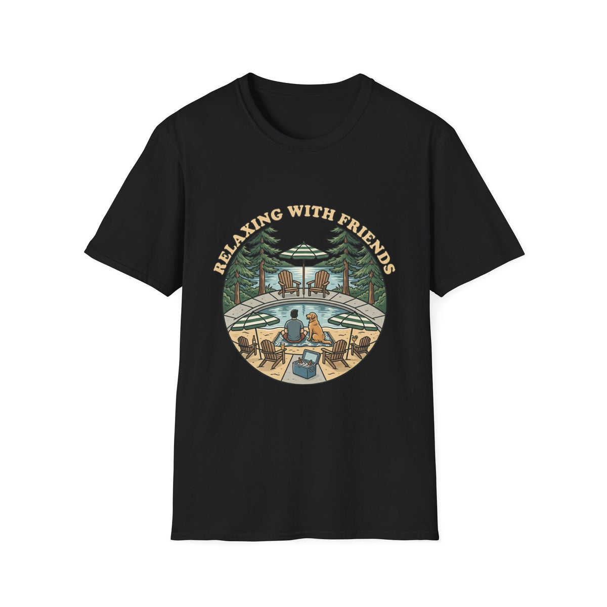 Relax With Friends Pool T-Shirt