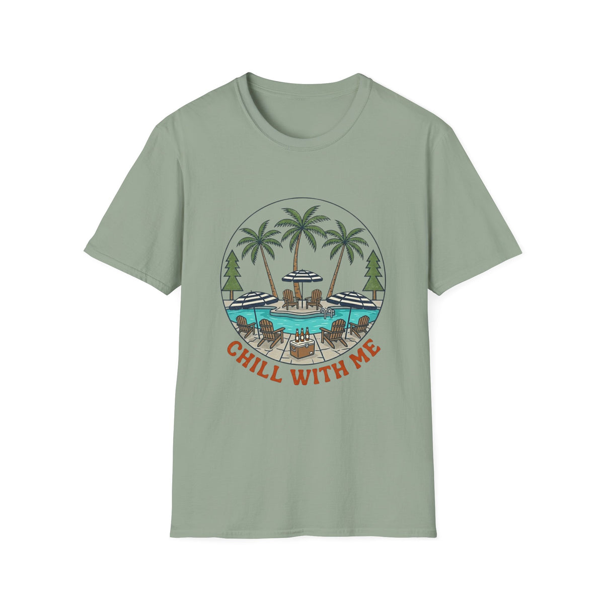 Chill With Me Pool Cooler T-Shirt