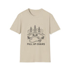 Pull Up Chairs Line Art T-Shirt