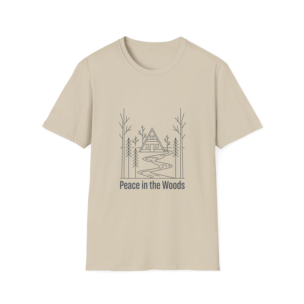 Peace In The Woods A Frame Line Art T-Shirt