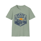 Peace in the Woods Washed Design T-Shirt