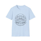 Backyard Conversation Line Art T-Shirt