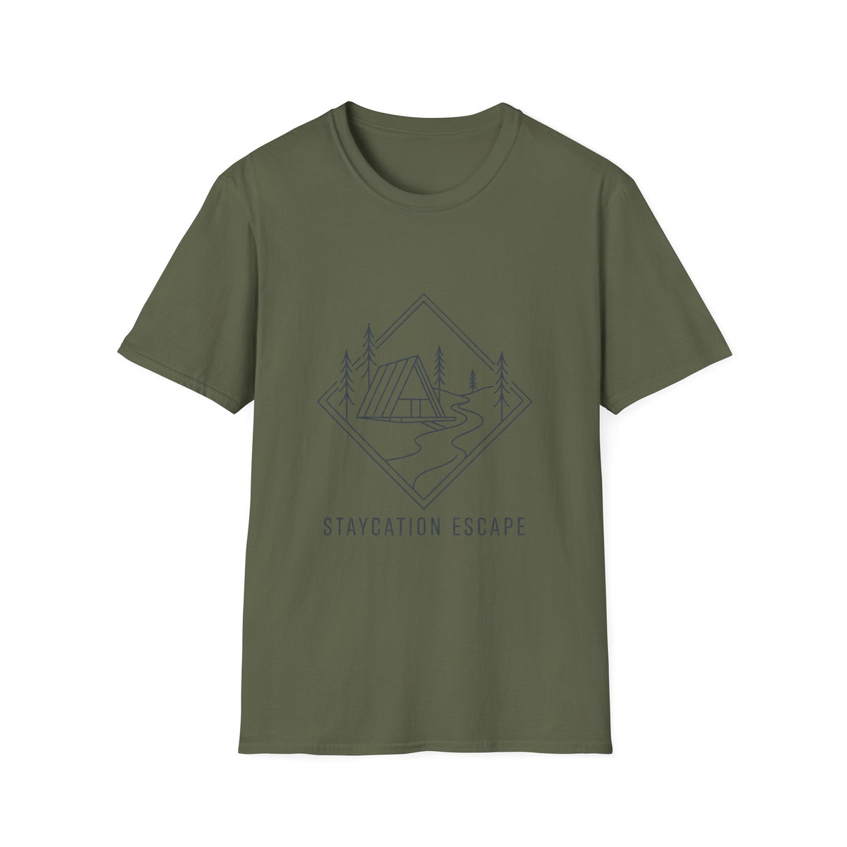 Staycation Escape Line Art T-Shirt