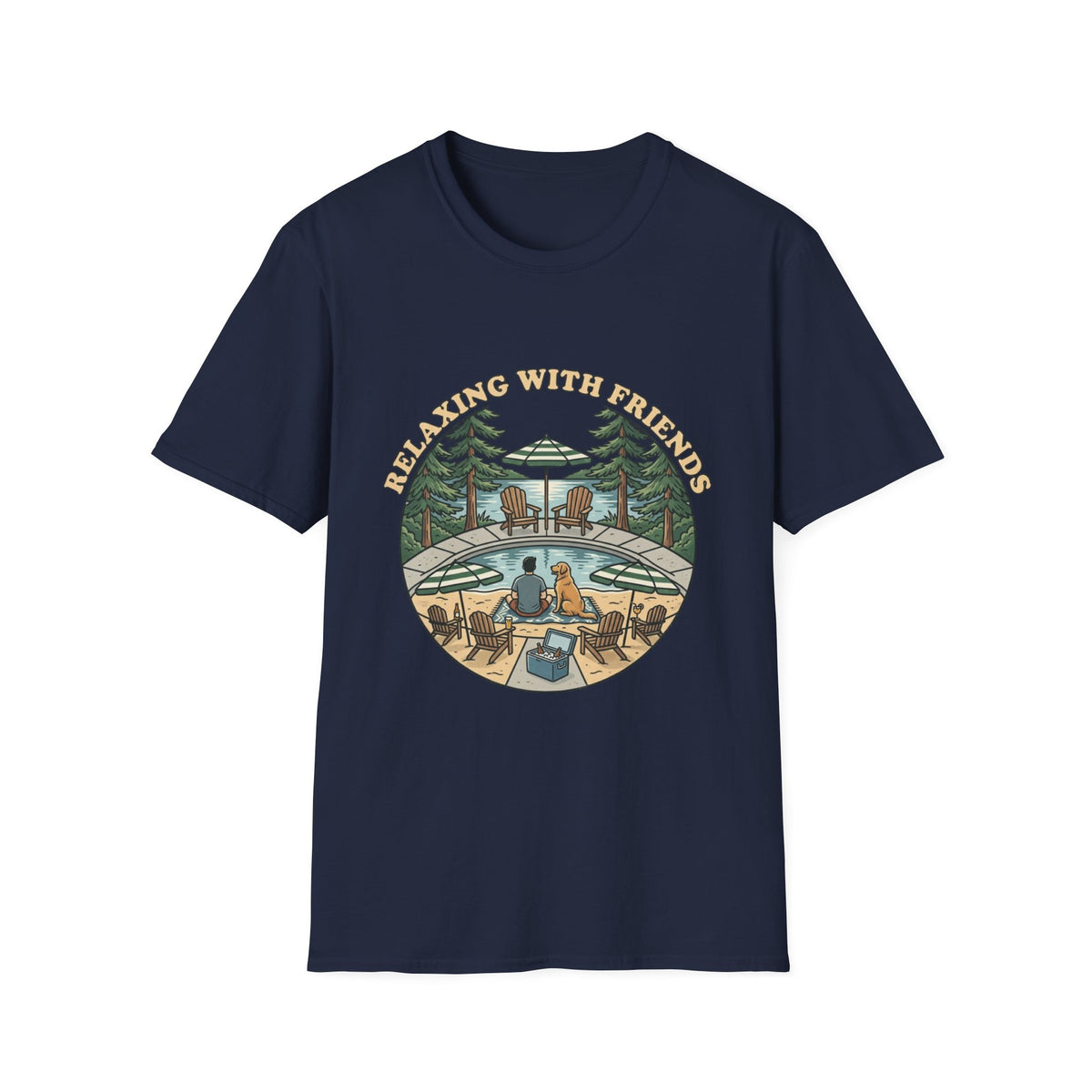 Relax With Friends Pool T-Shirt