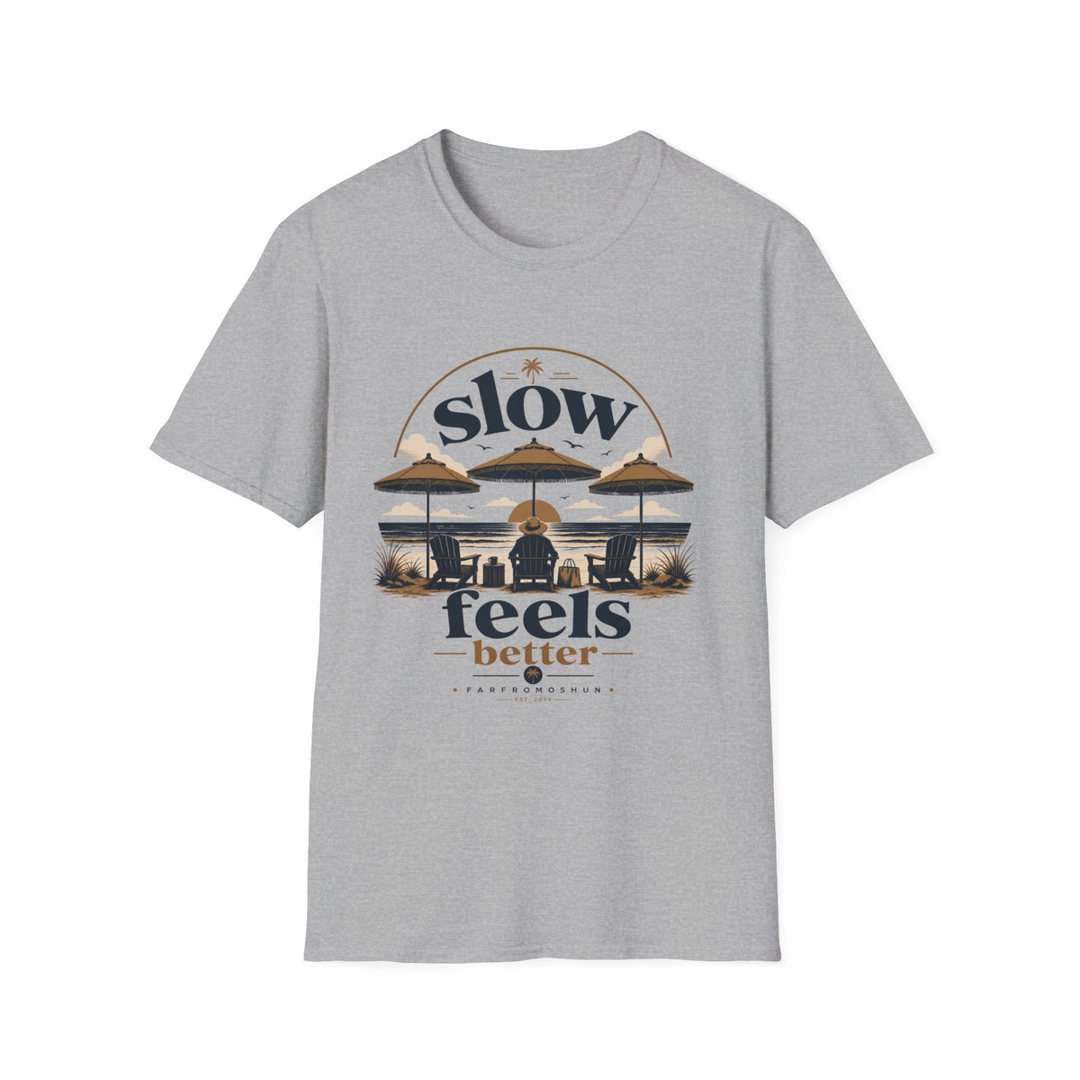 Slow Feels Better Beach Male T-Shirt