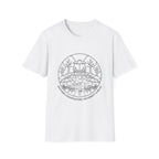 Backyard Conversation Line Art T-Shirt