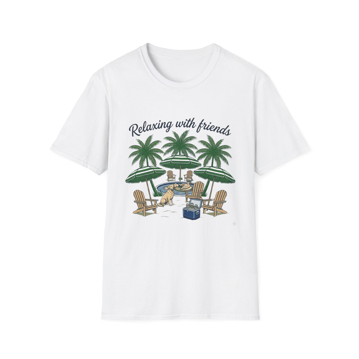 Relax With Friends - Dog - T-Shirt