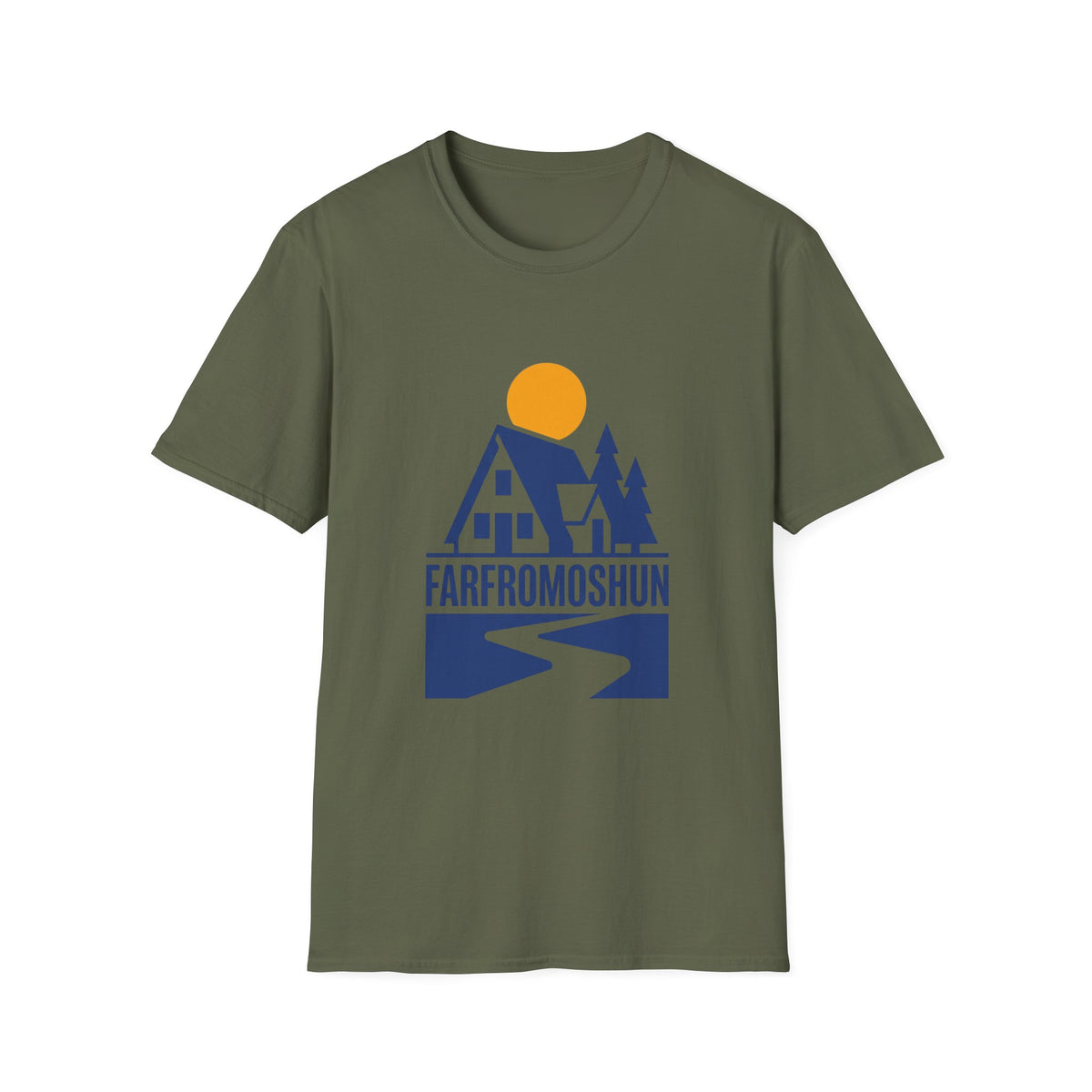 Farfromoshun Blue Cabin T-Shirt